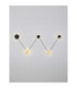 Ark Integrated LED Wall Lamp Sandy Black Gold LED 34W 1034lm 3000K-7