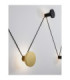 Ark Integrated LED Wall Lamp Sandy Black Gold LED 34W 1034lm 3000K-8