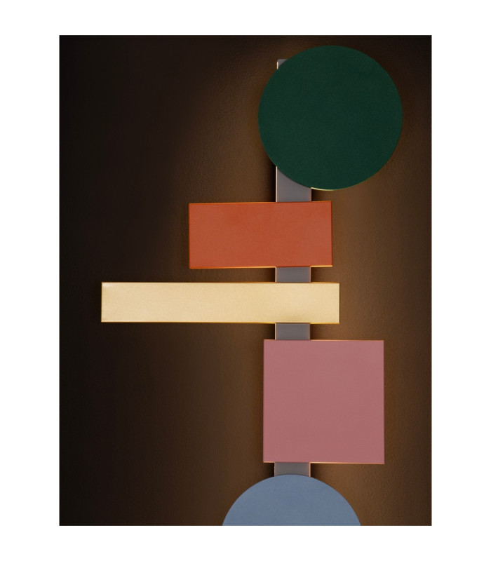 Margot Wall Lamp Orange Black Grey Blue Pink Green Gold White Triac Dimmable LED 27W 1437lm 2700-3000-4000K CCT-5