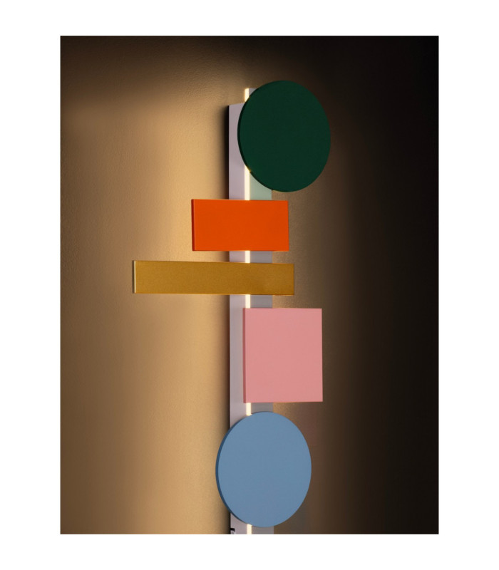 Margot Wall Lamp Orange Black Grey Blue Pink Green Gold White Triac Dimmable LED 27W 1437lm 2700-3000-4000K CCT-6