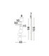 Margot Wall Lamp Orange Black Grey Blue Pink Green Gold White Triac Dimmable LED 27W 1437lm 2700-3000-4000K CCT-7