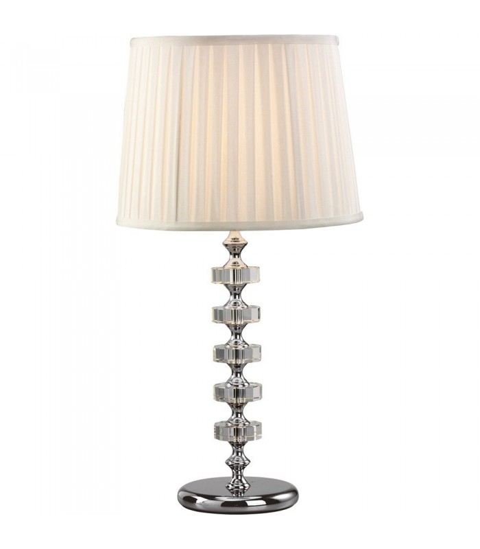Crystal Table Lamp (SHADE SOLD SEPARATELY) 1 Light Silver - 5