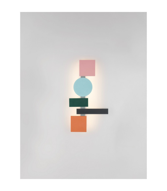 Margot Wall Lamp Orange Black Grey Blue Pink Green White Triac Dimmable LED 19W 1026lm 2700-3000-4000K CCT-4
