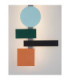 Margot Wall Lamp Orange Black Grey Blue Pink Green White Triac Dimmable LED 19W 1026lm 2700-3000-4000K CCT-5