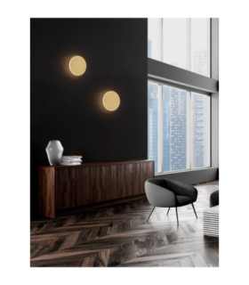 Nevo Flush Wall Lamp Matt Gold LED 21W 1450lm 3000K-2