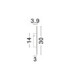 Nevo Flush Wall Lamp Matt Gold LED 21W 1450lm 3000K-3