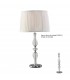 Crystal Table Lamp (SHADE SOLD SEPARATELY) 1 Light Silver - 4