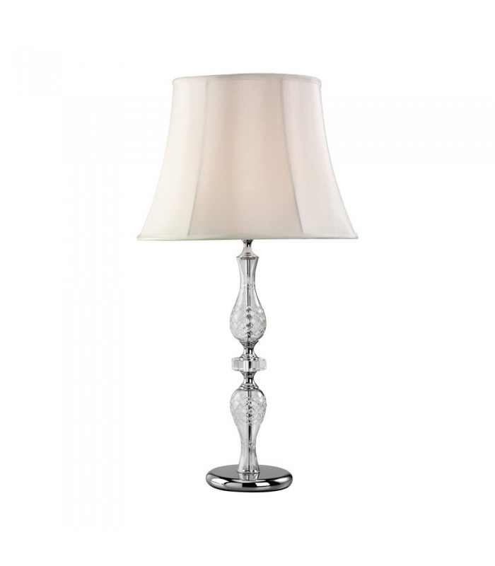 Crystal Table Lamp (SHADE SOLD SEPARATELY) 1 Light Silver - 5