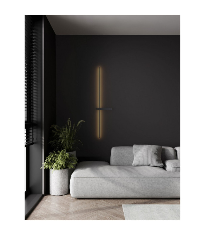 Danessa 103cm Integrated LED Wall Lamp Sandy Black LED 5W 374lm 2700-3000-4000K CCT-2