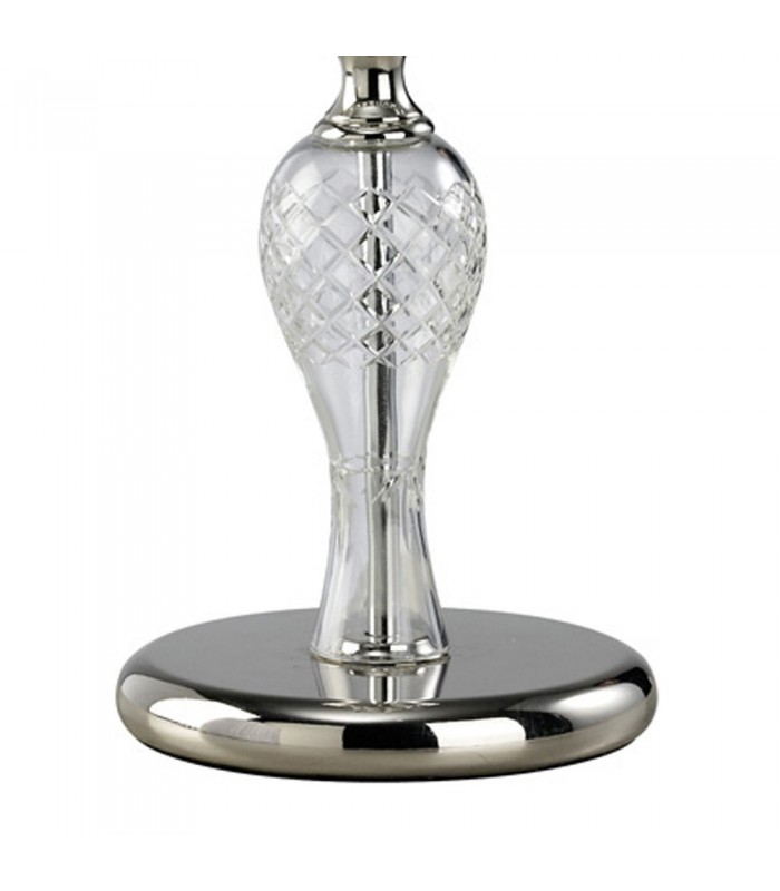 Crystal Table Lamp (SHADE SOLD SEPARATELY) 1 Light Silver - 6