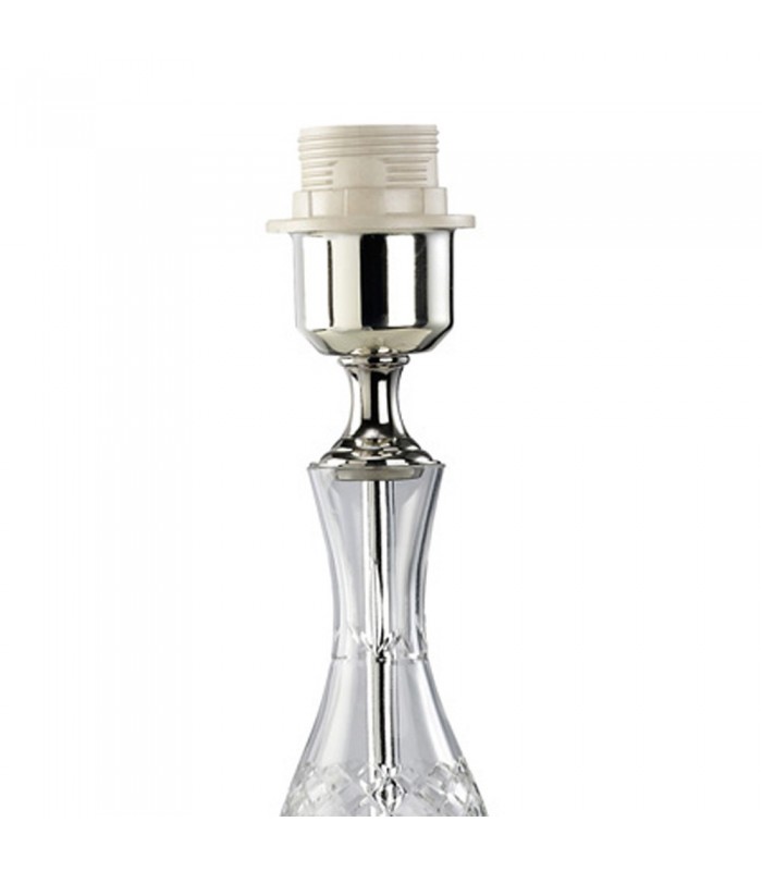 Crystal Table Lamp (SHADE SOLD SEPARATELY) 1 Light Silver - 7