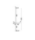 Danessa 103cm Integrated LED Wall Lamp Brass Gold LED 5W 374lm 2700-3000-4000K CCT-7