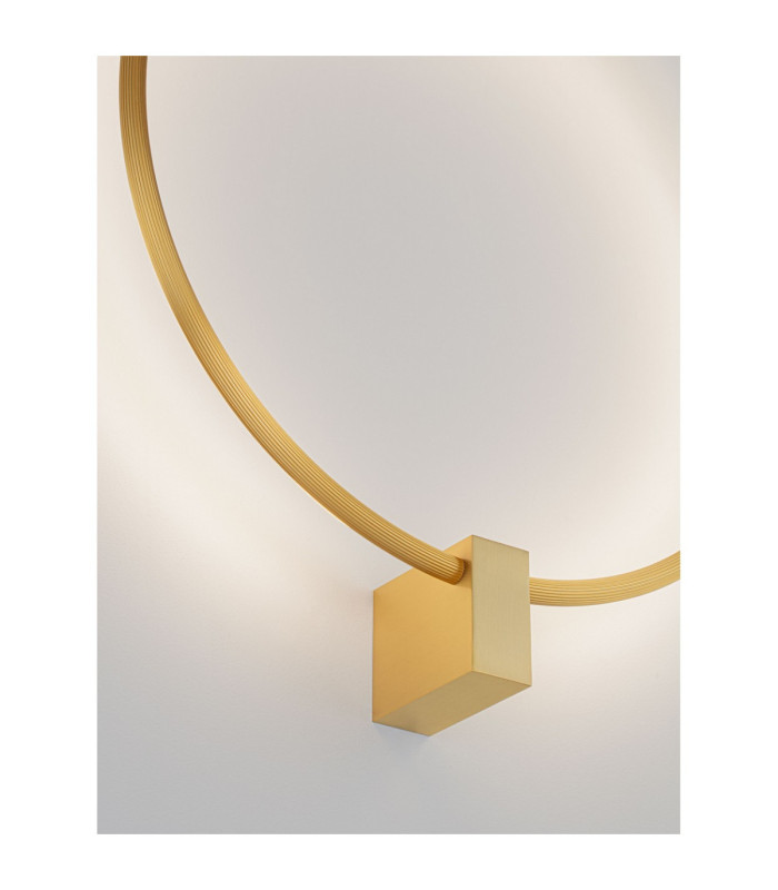 Cercio Integrated LED Wall Lamp Brass Gold Triac Dimmable LED 21W 1050lm 2700-3000-4000K CCT-5
