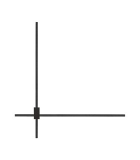 Peak Integrated LED Wall Lamp Sandy Black Triac Dimmable LED 20W 1000lm 2700-3000-4000K CCT-1