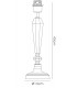 Crystal Table Lamp (SHADE SOLD SEPARATELY) 1 Light Silver - 3