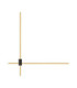 Peak Integrated LED Wall Lamp Brass Gold Triac Dimmable LED 20W 1000lm 2700-3000-4000K CCT-1