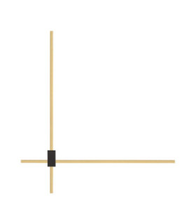Peak Integrated LED Wall Lamp Brass Gold Triac Dimmable LED 20W 1000lm 2700-3000-4000K CCT-1