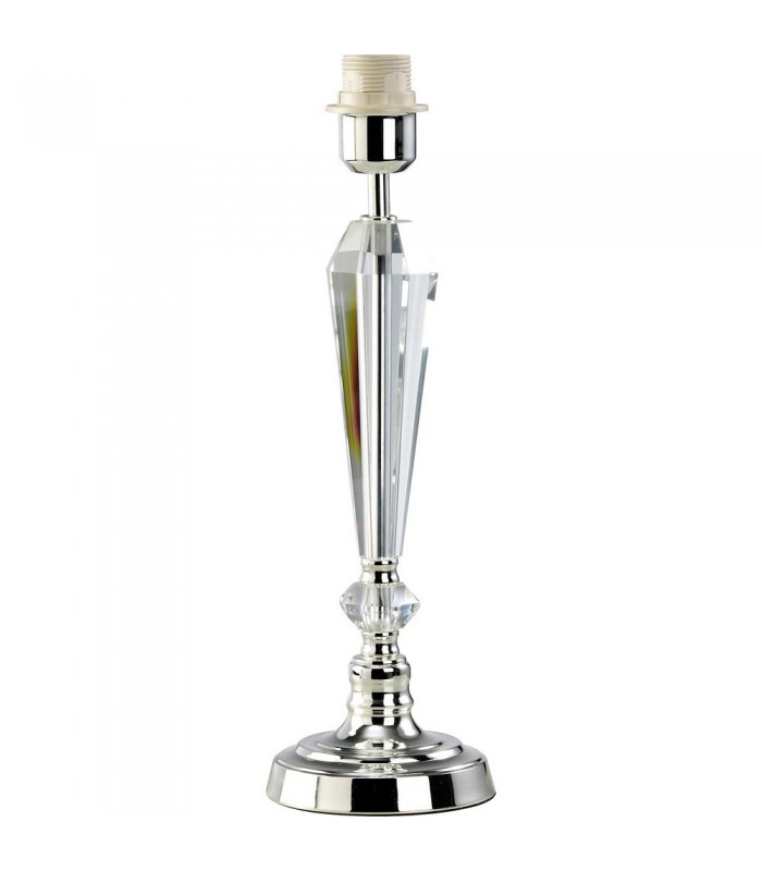 Crystal Table Lamp (SHADE SOLD SEPARATELY) 1 Light Silver - 6