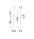 Tien Integrated LED Wall Lamp Sandy Black LED 20W 677lm 3000K-5