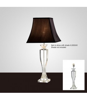 Crystal Table Lamp (SHADE SOLD SEPARATELY) 1 Light Silver - 2