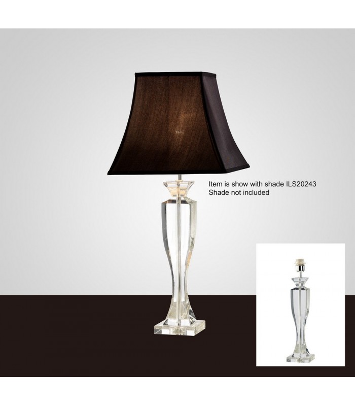 Crystal Table Lamp (SHADE SOLD SEPARATELY) 1 Light Silver - 2