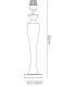 Crystal Table Lamp (SHADE SOLD SEPARATELY) 1 Light Silver - 3