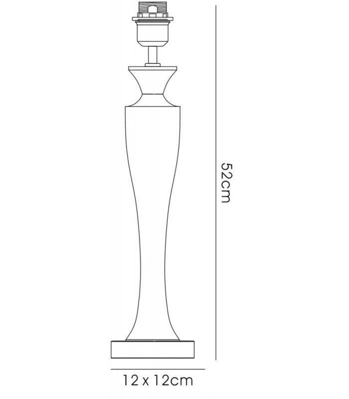 Crystal Table Lamp (SHADE SOLD SEPARATELY) 1 Light Silver - 3