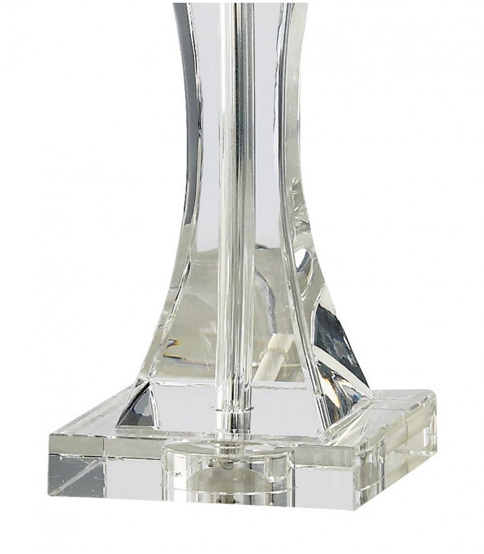 Crystal Table Lamp (SHADE SOLD SEPARATELY) 1 Light Silver - 5