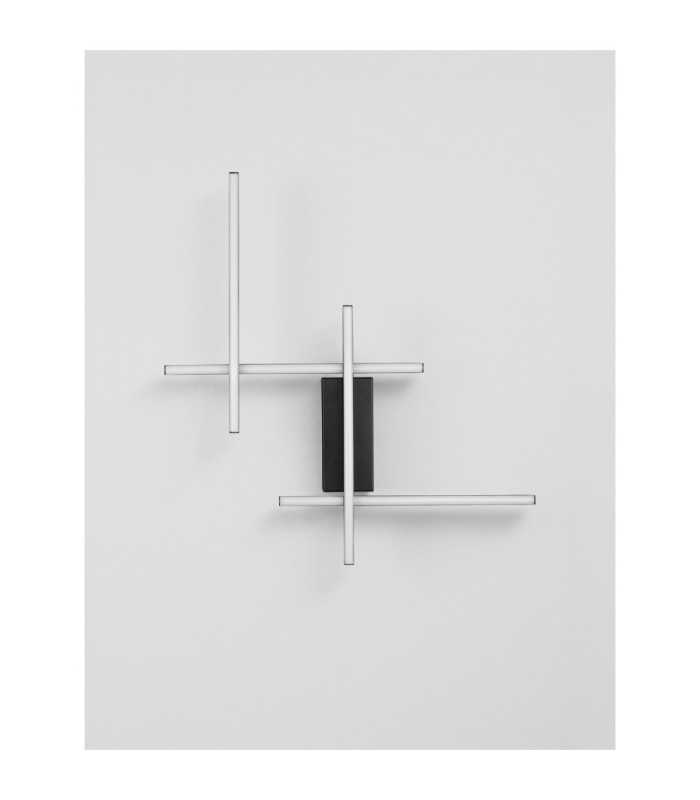 Apecho Integrated LED Wall Lamp Sandy Black Triac Dimmable LED 28W 1055lm 3200K-5