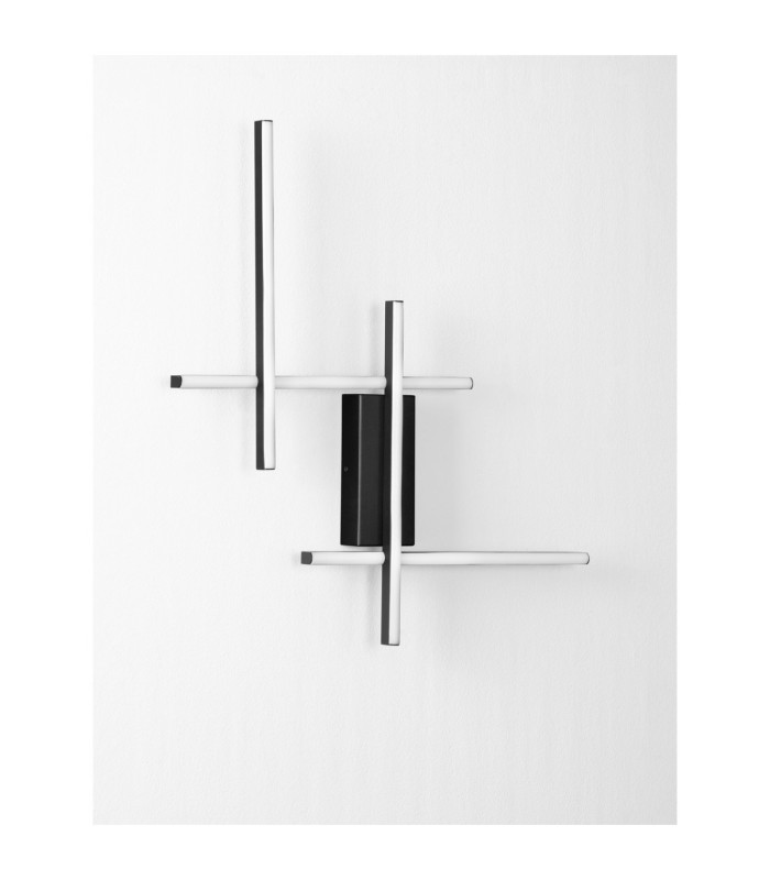 Apecho Integrated LED Wall Lamp Sandy Black Triac Dimmable LED 28W 1055lm 3200K-7