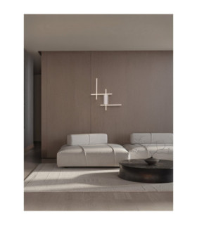 Apecho Integrated LED Wall Lamp Sandy White Triac Dimmable LED 34W 1360lm 3200K-2