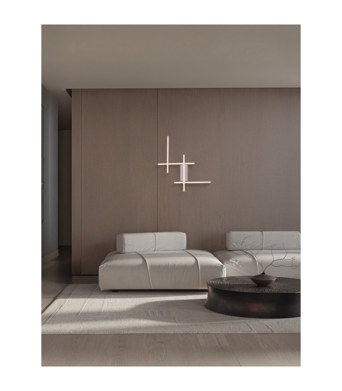 Apecho Integrated LED Wall Lamp Sandy White Triac Dimmable LED 34W 1360lm 3200K-2