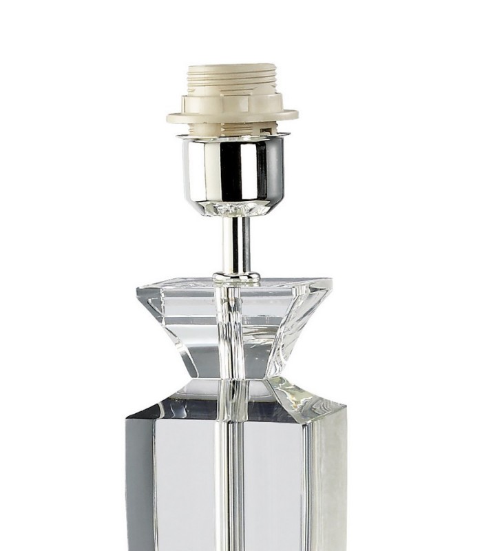 Crystal Table Lamp (SHADE SOLD SEPARATELY) 1 Light Silver - 7