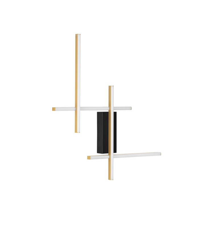 Apecho Integrated LED Wall Lamp Sandy Black Gold Triac Dimmable LED 34W 1215lm 3200K-3