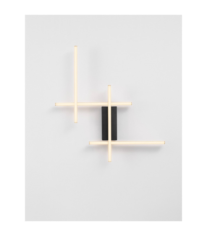 Apecho Integrated LED Wall Lamp Sandy Black Gold Triac Dimmable LED 34W 1215lm 3200K-5
