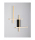 Apecho Integrated LED Wall Lamp Sandy Black Gold Triac Dimmable LED 34W 1215lm 3200K-7