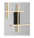 Apecho Integrated LED Wall Lamp Sandy Black Gold Triac Dimmable LED 34W 1215lm 3200K-8