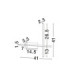 Quam Integrated LED Wall Lamp Sandy White Triac Dimmable LED 14W 652lm 3200K-9
