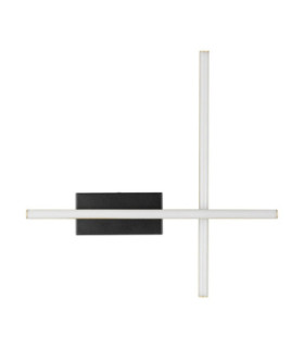 Quam Integrated LED Wall Lamp Sandy Black Gold Triac Dimmable LED 14W 633lm 3200K-1