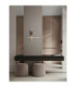 Quam Integrated LED Wall Lamp Sandy Black Gold Triac Dimmable LED 14W 633lm 3200K-2