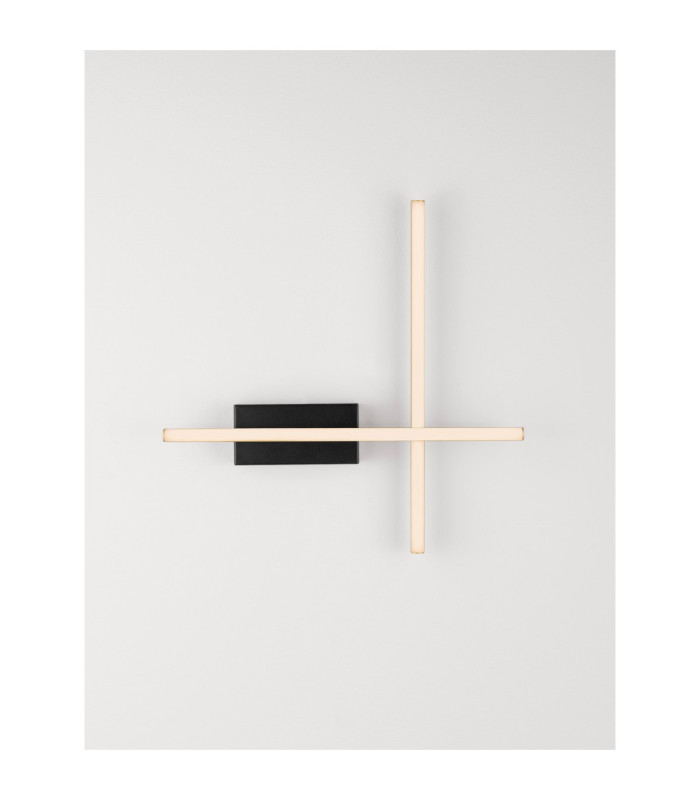 Quam Integrated LED Wall Lamp Sandy Black Gold Triac Dimmable LED 14W 633lm 3200K-5