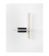 Quam Integrated LED Wall Lamp Sandy Black Gold Triac Dimmable LED 14W 633lm 3200K-6