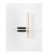 Quam Integrated LED Wall Lamp Sandy Black Gold Triac Dimmable LED 14W 633lm 3200K-7