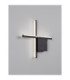 Cross Integrated LED Wall Lamp Sandy Black LED 10W 660lm 2700K-4