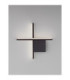 Cross Integrated LED Wall Lamp Sandy Black LED 10W 660lm 2700K-5