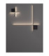 Cross Integrated LED Wall Lamp Sandy Black LED 10W 660lm 2700K-7