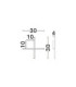 Cross Integrated LED Wall Lamp Sandy Black Brushed Gold LED 10W 660lm 3000K-6