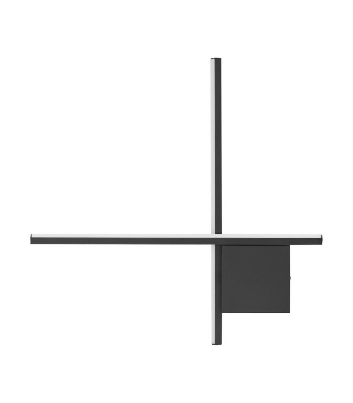 Cross Integrated LED Wall Lamp Sandy Black Triac Dimmable LED 15W 880lm 2700K-1