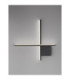Cross Integrated LED Wall Lamp Sandy Black Triac Dimmable LED 15W 880lm 2700K-3