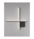 Cross Integrated LED Wall Lamp Sandy Black Triac Dimmable LED 15W 880lm 2700K-4